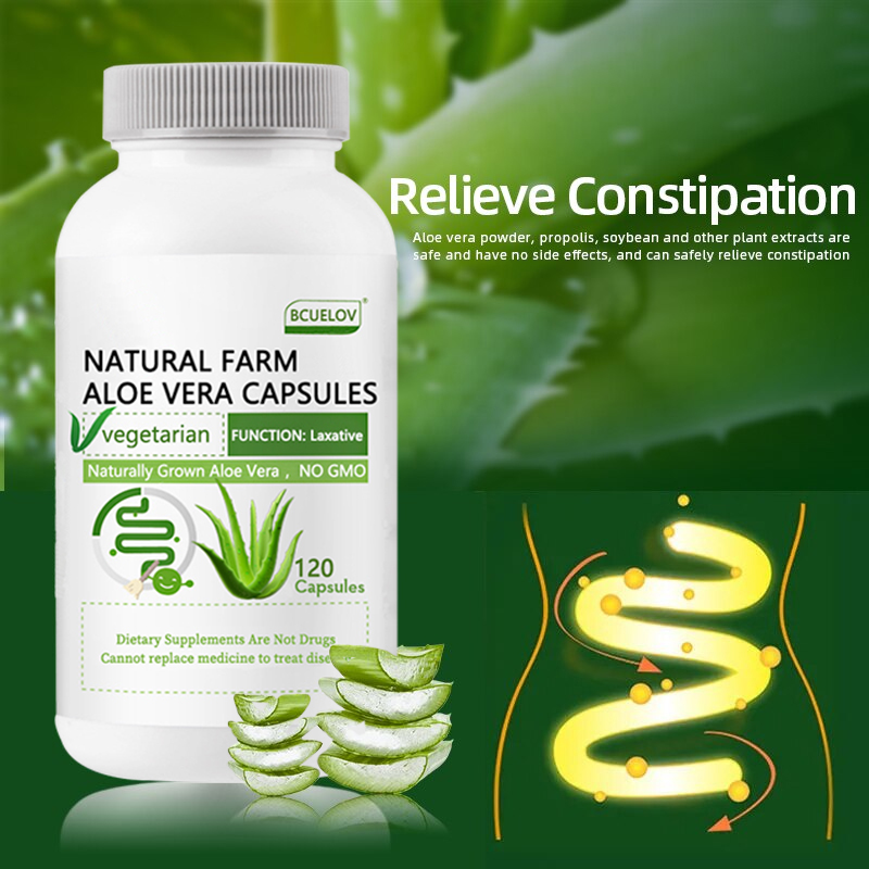 Aloe Vera Pot - ナチュラルファームアロエベラカプセル - 便秘を和らげ、胃酸のバランスを助け、胃腸の快適さをサポートします