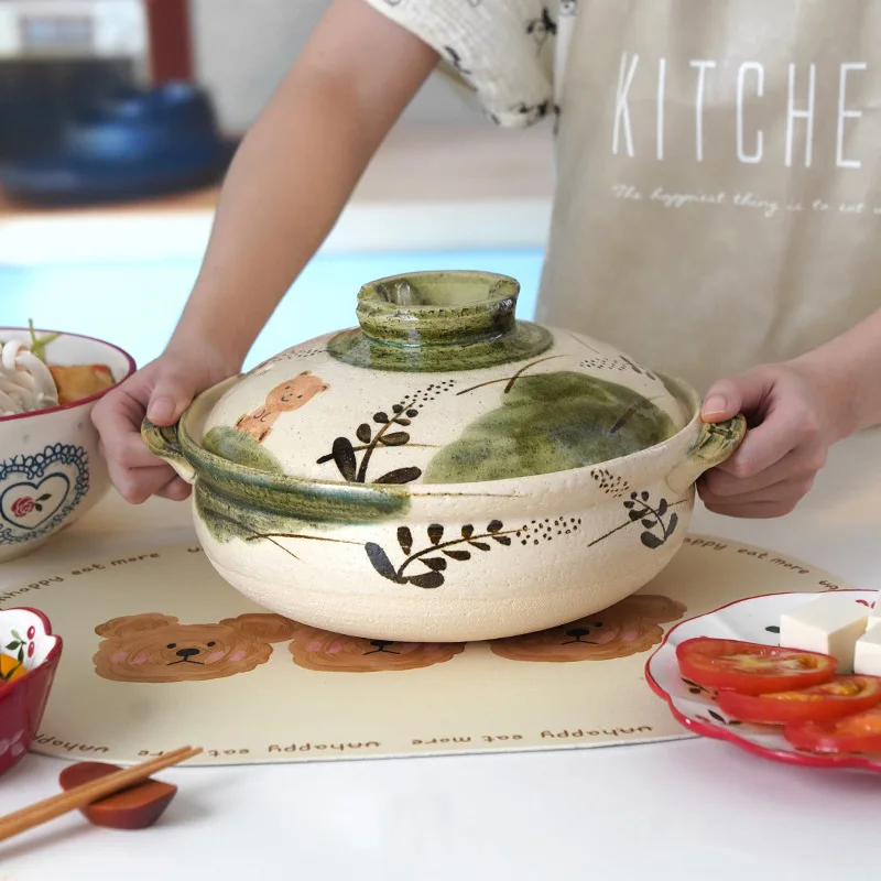 焼成浅型粘土家庭用キャセロール鍋、ワンゴアロエベラスープベア - Aloe Vera Pot のレビューと価格