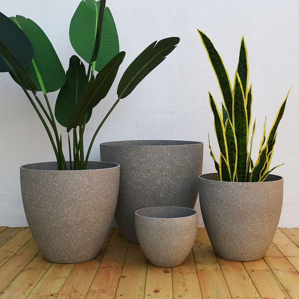 つや消し模造石盆栽植木鉢バルコニー植木鉢家の装飾用品大容量植 - Aloe Vera Pot のレビューと価格