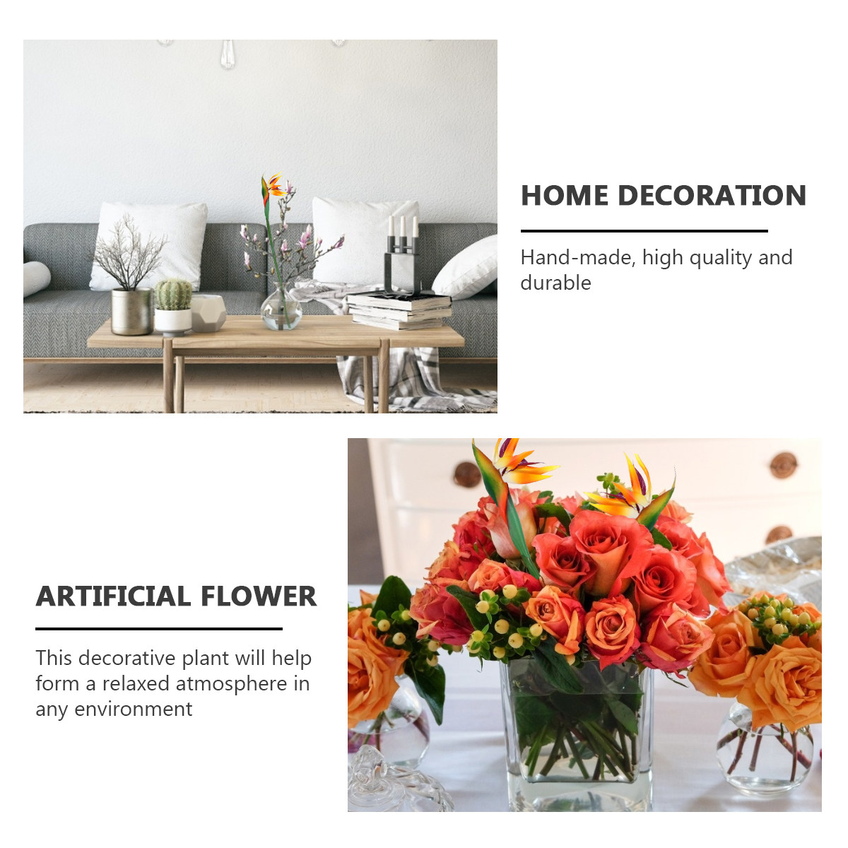 人工ストレリチア（極楽鳥花）植物、リアルタッチのフェイクスト - Bird Paradise Strelitzia のレビューと価格