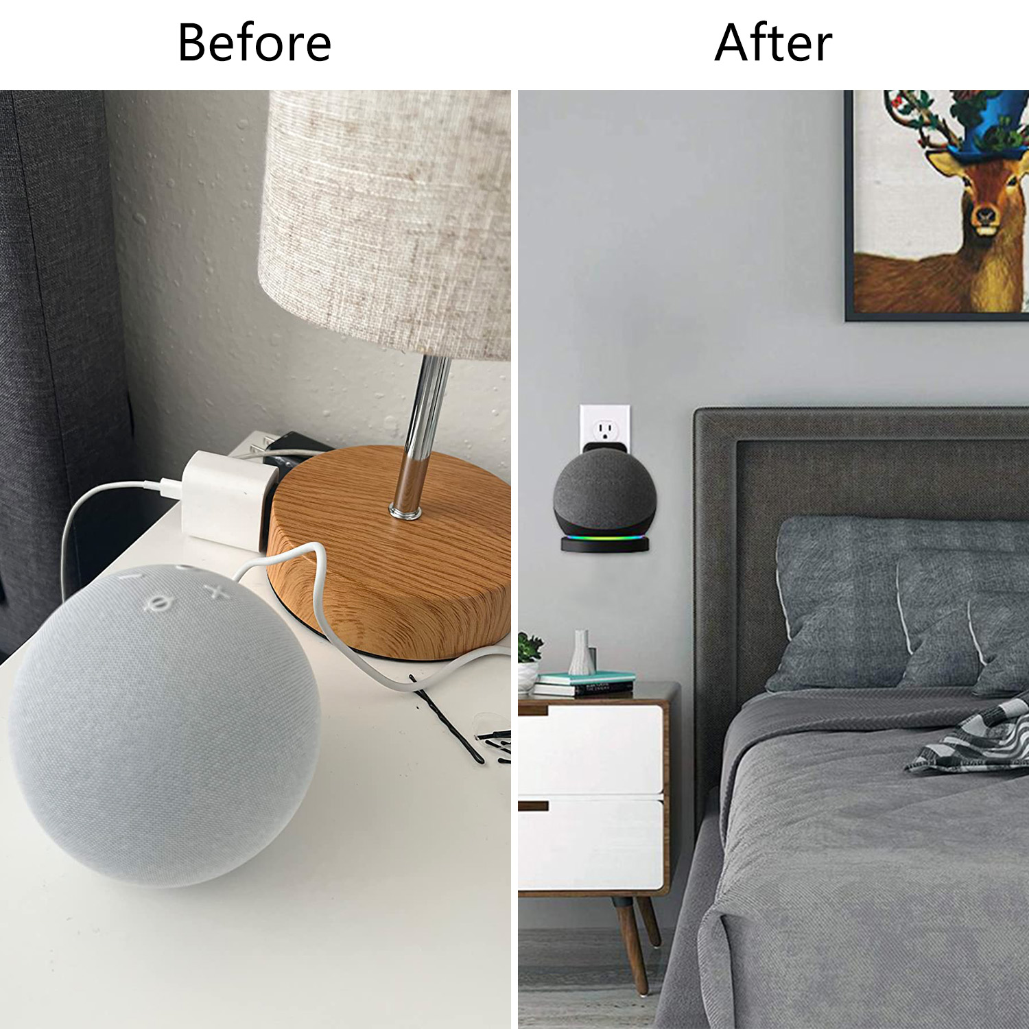 Echo Dot第4世代/第5世代用壁掛けブラケット、ケーブ - Amazon Speaker Echo Dot 5 のレビューと価格