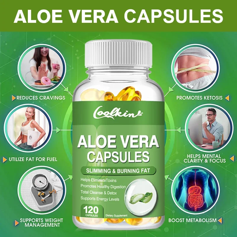 アロエベラエキスカプセル - 腸の便秘を和らげ、消化を促進し - Aloe Vera Pot のレビューと価格
